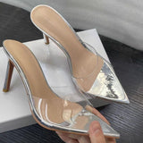 Sandals Women's New Temperament Women's Shoes In The Summer Of 2025, With Transparent Words With Fine Heeled Sandal Shoes HZ0115