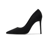 2025 Summer And Autumn New Simple Black High Heels Women's Fine 10Cm Sexy French Girl Small Single Shoes HZ0115