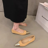 Elegant Gentle Wind Flat-Soled Fairy Shoes 2025 Summer New With Skirt Single Shoes French Small Scented Temperament Tip Shoes HZ0115