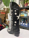 Autumn And Winter New Embroidery Boots Tips High Barrel Knight Boots And Roman Boots HZ0115