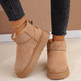 Winter New Short-Braced Snow Boots Ladies Shoes Thick Soles And Thicken To Keep Warm And Anti-Slip Northeast Cotton Boots HZ0115