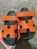 2025 Summer New Thick Bottom Cool Slippers Large-Size Magic Sticker Outside Wearing Casual Women's Shoes HZ0115