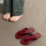Fashion Ins Flat-Bottomed Flip-Flops Women's Summer Wear Leopard-Print Cold Slippers Seaside Pins Women's Shoes HZ0115
