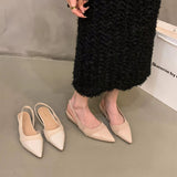 French Bagged Sandals Women Wear Outside The Summer 2025 New Commuter Soft Bottom With A Foot Pedal HZ0115