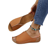 2025 New Women's Summer Slope And Thick-Bottom Slippers Large-Size Casual Fashion Simple Thick Bottom Increase HZ0115