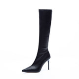 College Wind Blowing Street High Value Long Boots 2025 Net Red New Warm Leg Long French Anti-Slip Fashion Boots HZ0115