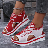 Large-Size 2025 Summer New Leisure Flying Hollow Fish Mouth Beach Women's Sports Sandals HZ0115