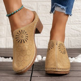 Summer New 2025 Baotou Slope And Women's Cool Drag Large-Size High-Heeled Sandals Women's Tide HZ0115
