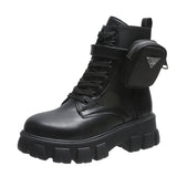 Large Size 2025 Summer New Martin Boots Pine Pastry Bottom T-Case Bun British Style Locomotive Women's Boots HZ0115