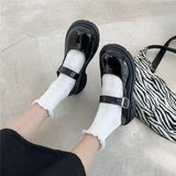 Mary Jane Small Leather Shoes Retro Thick Soles Of High-Lefford Shoes 2025 New Casual Fashion Match Niche Women's Shoes HZ0115
