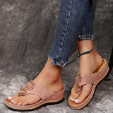 2025 New Summer Flower Women Sandals Car Sewing Beach Shoes Large Size Word And Comfortable Sandals Women HZ0115