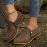 2025 Autumn And Winter British Sharp Short Boots Women Retro Side Zipper In The Leather Boots Size 43 Martin Boots HZ0115