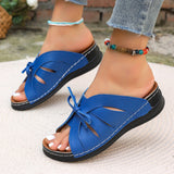 Large-Size Slopes And Slippers Summer New Bow Fish Mouth Cold Slippers Rocking Line Beach Cool Slippers HZ0115