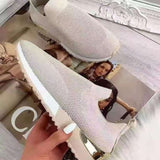 Wish Flying Socks Sports Single Shoes Elastic Large Size Women's Shoes Breathable Sports Single Shoe Size HZ0115