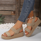2025 Spring And Summer New Pine Cake And Thick-Soled Women's Dewear Sandals Elastic Tight Slopes And Women's Shoes HZ0115