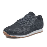 Large-Size Women's Shoes Casual Sneakers Women's New Autumn 2025 New Glided Loose Cakes With Breathable Water Drill Singles Shoes For Women HZ0115