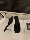Pink High Heel French Small Cool Slippers Fairy Shoes 2025 New Summer Fashion Outside The Temperament Of Niche Sandals HZ0115