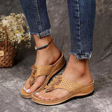 2025 New Summer Flower Women Sandals Car Sewing Beach Shoes Large Size Word And Comfortable Sandals Women HZ0115