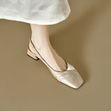 Great-Looking Retro-Print New Chinese Style Head Sandals Women 2025 Summer Color Coarse Back Empty Single Shoes HZ0115