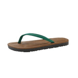 Large-Size Flat-Bottomed Flip-Flops Women's New European Net Red Comfortable Soft Bottom Feet Beach Cool Slippers In The Summer Of 2025 HZ0115