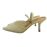ZA Home 2025 New Women's Shoes Mesh Sharp Head Thick And Slippers Women's Summer Breathable Light, Comfortable And Comfortable Leisure High HZ0115