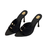 Light Familiar With The Wind High-Slender Slippers Women Summer Wear 2025 New Pointed Thin And Exposed Toe Sexy Cold Slippers HZ0115