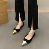 Elegant Gentle Wind Flat-Soled Fairy Shoes 2025 Summer New With Skirt Single Shoes French Small Scented Temperament Tip Shoes HZ0115