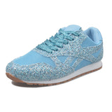 Large-Size Women's Shoes Casual Sneakers Women's New Autumn 2025 New Glided Loose Cakes With Breathable Water Drill Singles Shoes For Women HZ0115
