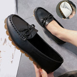 Bean Shoes Women Spring New Flat Single Shoes Soft Sole Lazy One Foot Mother White Nurse Shoes HZ0115