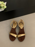 French Niche Design Feeling Low-Heeled Sandals Women 2025 Summer New Leopard Toe With Roman Shoes HZ0115