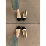 French Flat Bottom Gentle Evening Shoes Women's Shoes Spring And Autumn 2025 New Spring Small Fragrant Style Mary Jane Single Shoes HZ0115