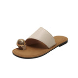Women's Toe-Slippers Wear A New Korean Version Of French-Style French-Style Fairy-Style Beach Shoes In The Summer Of 2025 HZ0115