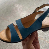 Wish Large-Size Women's Slope Sandals Low Heel Spring Summer Casual Women's Shoes HZ0115