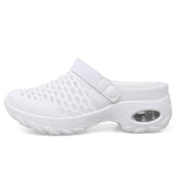 Large-Size Lady Summer Hanb Yarn Cloth Cloth Slippers Rock Mother Half-Storage Sandals Two Sides Wear HZ0115