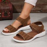 2025 New Summer Women's Shoes Large Thick Sole With Sandals Casual Fashion Flying Surface Sandals HZ0115