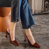 Fine Heel High-Heeled Women 2025 Korean Version Of The Pointed Niche Temperament Single Shoes Wearing Dating Fashion Shoes Women HZ0115