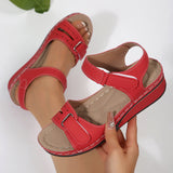 New 2025 Large-Size Casual Fish-Mouthed Sandals Hot Roman Breeze Sandals Women Wear Magic Stickers HZ0115