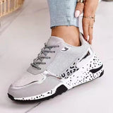 Wish Large-Size Single Shoes Autumn New Thick-Edged Slid Laced Old Dad Shoes Casual Sports Women's Shoes HZ0115