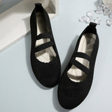 Flat-Soled Single Shoes Women's New Large-Size Round-Head Cover In Autumn 2025 HZ0115