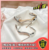 Water Drill With High Heels 2025 Summer New Ultra-High Fine Heel Niche Design Sense Silver Sexy Sandals Woman HZ0115