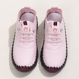 Fashion Single Shoes 2025 Autumn New Soft Back Hand Sewing Large-Size Casual Women's One-Legged Lazy Shoes HZ0115