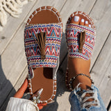Large-Size Flat-Bottomed Slippers Women's New Esophai Beach Women's Shoes In The Summer Of 2025 43-Yard Wish HZ0115