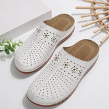 2025 Summer New Women's Baotou Thick-Bottom Slippers Large-Size Round Head Bao Head After The Air Breathable Slippers HZ0115