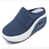 2025 Summer Large-Size Lazy One Foot Pedaled Net Thick Bottom Slippers Women Slope And Slippers Women HZ0115