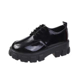 New 2025 Autumn British Wind Students Retro Thick-Soled Single Shoes Small Pine Shoes Women HZ0115