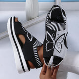 Large-Size 2025 Summer New Leisure Flying Hollow Fish Mouth Beach Women's Sports Sandals HZ0115