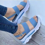 New 2025 Slope And Casual Buckle Beach Sandals And Roman Style Sandals Women HZ0115