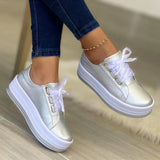 Large-Size Casual Single-Shoe Women's New Round-Headed Thick-Soled Casual Viscose Shoes Single Shoes HZ0115