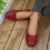 2025 Spring New Flat Sole Single Shoes Large Size Women's Lazy Shallow Soft Bean Bean Shoes HZ0115