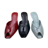 ZA Home 2025 New Women's Shoes Fish Mouth Sandals Set Coarse Heel Toe Sandals Shoes Fashion HZ0115